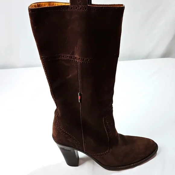 Gucci Brown Suede Women's Boots Size 7.5 - Picture 6 of 11
